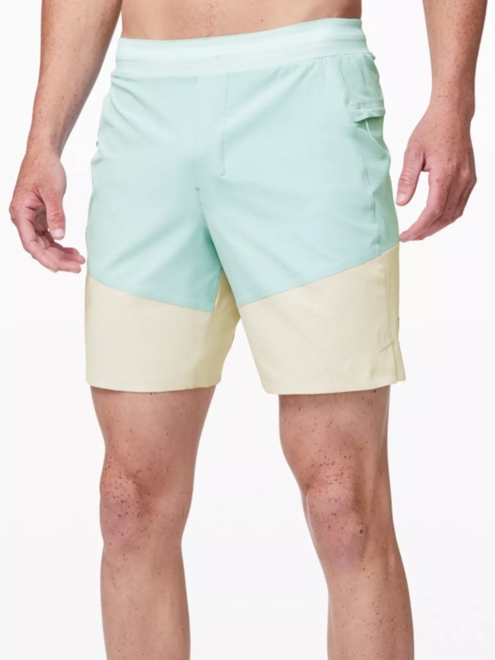 LULULEMON | Men’s Namaste at the Beach 8” Shorts in Blue/Beige | XXL